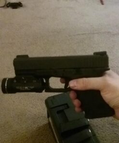 TRUGLO TFO Tritium & Fiber-Optic Handgun Sight | Snag-Resistant Front & Rear Bright Night Sights, Compatible with Glock Handguns Green Front / Yellow Rear Glock Low Set 32 71N1x3N7VeL