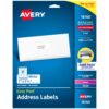 Avery Mailing Address Labels, Laser & Inkjet Printers, 300 Labels, 1 x 2-5/8, Permanent Adhesive (18160), White 10 71N2FjBE9UL