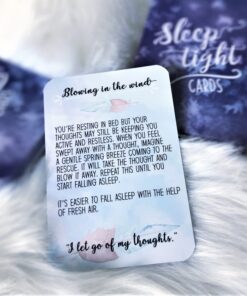 Sunny Present Sleep Tight Cards – 45 Meditation and Mindfulness Cards - Calm Down and Relax & Relief Stress and Anxiety - Self Care, Therapy & Counseling Tool 13 71N2a jxsSL