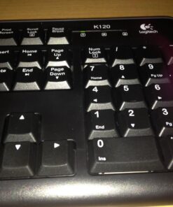 Logitech K120 Wired Keyboard for Windows, Plug and Play, Full-Size, Spill-Resistant, Curved Space Bar, Compatible with PC, Laptop - Black 30 71N3B1ceTeL