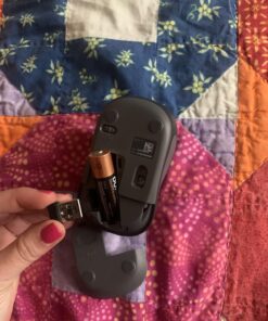 Logitech M317 Wireless Mouse, 2.4 GHz with USB Receiver, 1000 DPI Optical Tracking, 12 Month Battery, Compatible with PC, Mac, Laptop, Chromebook - Blue 18 71N3Bgi2NOL