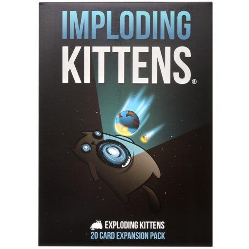 Imploding Kittens Expansion Set - Easy Family-Friendly Party Games - Card Games for Adults, Teens & Kids - 20 Card Add-on Imploding Kittens (Expansion)