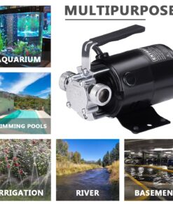 EXTRAUP 115Volt 330 GPH Portable Low Suction Electric Water Transfer Removal Utility Pump With Suction Hose Kit w/o switch 14 71N40kc0xeL
