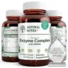 Natural Nutra Plant Based Digestive Enzyme Complex with Herbs, Calm Stomach Discomfort, Better Digestion, and Improve Nutritional Absorption, 90 Vegan Capsules 50 71N40sR6avL