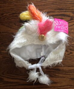 Storybook Wishes Plush Soft Fuzzy Unicorn Child/Youth Hat, White 36 Months White Unicorn Hat, Child/Youth 25 71N5KU S L
