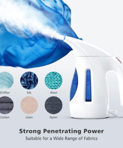Hilife Steamer for Clothes, Portable Handheld Design, 240ml Big Capacity, 700W, Strong Penetrating Steam, Removes Wrinkle, for Home, Office and Travel(ONLY FOR 120V) (Blue) Blue 30 71N5ugdkW0L