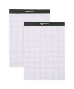 Amazon Basics Quad-Ruled Graph Paper Pad, Pack of 2, 8.5 Inch x 11.75 Inch, White 29 71N6C5sfgIL