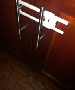 Child Safety Sliding Cabinet Locks (4 Pack) - Baby Proof Knobs, Handles, Doors - U Shape Sliding Safety Latch Lock - Jool Baby 39 71N6c84W7VL