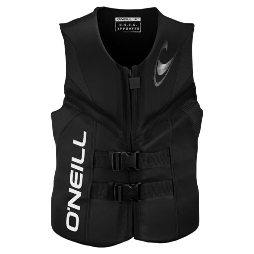 O'Neill Men's Reactor USCG Life Vest X-Large Black/Black/Black