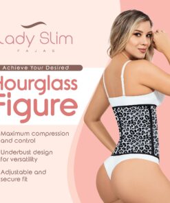 Lady Slim Fajas Colombianas Reductoras Y Moldeadoras para Mujer Underbust Latex Waist Trainer Hourglass Body Shaper for Women Blue Small 35 71N7GdCIQPL