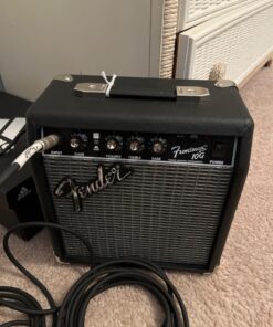 Fender Frontman 10G Guitar Amp, 10 Watts, with 2-Year Warranty, 6 Inch Fender Special Design Speaker, 5.75Dx10.25Wx11H Inches 23 71N8j3uOqL