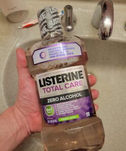 Listerine Total Care Zero Alcohol Anticavity Mouthwash, Bad Breath Treatment, Alcohol Free Mouthwash for Adults; Fresh Mint Flavor, 1 L (Pack of 2) 33.8 Fl Oz (Pack of 2) Fresh Mint (Zero Alcohol) 32 71N8vjZR5L