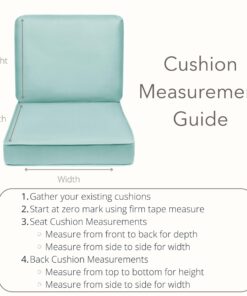 Quality Outdoor Living 29-BG23SB All-Weather Patio Chair Deep Seat and Back Cushion, 23x26, Beige 21 71N9L0trhzL