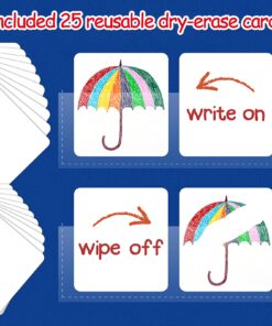 Circle Learning Time Center Pocket Chart Calendar Set, Educational Pocket Chart Learning Shape, Color Classroom Pocket Chart-Number Pocket Chart Wording Rhyme Pictures Pocket Chart 329 Cards 14 71N9We2iYoL