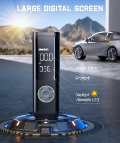 Fanttik X8 APEX™ Tire Inflator Portable Air Compressor, 2X Faster Inflation, 150PSI Cordless with LCD Dual Screen, Suitable for MPV, Cars, E-Bikes, Motorcycles, For Up to 26.3 Inch Tires Black Standard Package 29 71N9duiJG0L