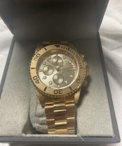 Invicta Pro Diver Men's Wrist Watch Stainless Steel Japanese Quartz 22 mm Gold Ion-Plating 40 71N9wId0CxL