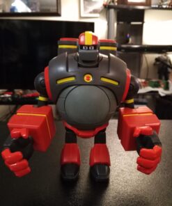 Mega Man Fully Charged – Deluxe Guts Man Articulated Action Figure with Expanding Belly and Guts Man Buster Accessory (to swap onto the Mega Man figure)! Based on the new show! 23 71NA3fwpwXL