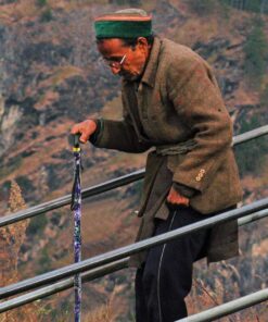 LIXIANG Walking Cane, 5-Level Folding Walking Cane for Men Women Lightweight Adjustable Portable Hand Walking Stick - Balancing Mobility Aid - Sleek Comfortable T Handles (APurple Floral Printing) Violet Print 24 71NAmza0yzL