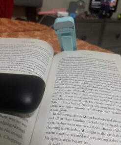 Glocusent USB Rechargeable Book Light for Reading in Bed, Portable Clip-on LED Reading Light, 3 Amber Colors & 5 Brightness Dimmable, Compact & Long Lasting, Perfect for Book Lovers, Kids Blue 45 71NBFMdLGvL