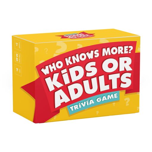 Who Knows More? Kids or Adults - The Ultimate Trivia Game for Kids, Teens and Adults - A Fun Family Party Game