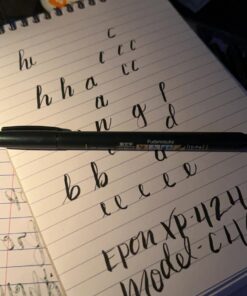 Tombow 62038 Fudenosuke Brush Pen, 2-Pack. Soft and Hard Tip Fudenosuke Brush Pens for Calligraphy and Art Drawings 2 Count (Pack of 1) Black 29 71NBKEQmovL