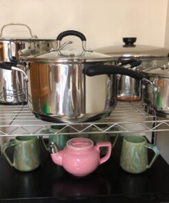 Cook N Home Professional Sauce Pot Stockpot Saucier Casserole Pan with Lid, 5 QT, Silver 30 71NBP5YVjML