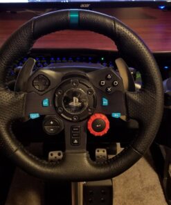 Wheel Stand Pro G Racing Wheel Stand Compatible With Logitech G29 G923 G920 G27 & G25 Wheels, Deluxe, Original V2. Wheel and Pedals Not included. 65 71NC29EthfL 2