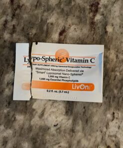 LivOn Laboratories Lypo–Spheric Vitamin C – 2 Cartons (60 Packets) – 1,000 mg Vitamin C & 1,000 mg Essential Phospholipids Per Packet – Liposome Encapsulated for Improved Absorption – 100% Non–GMO Unflavored 30 Count (Pack of 2) 23 71NC4oCR0CL