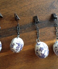 Esschert Design USA Aged Ceramic Tablecloth Weights, Set of 4 8 71NCPg50SL