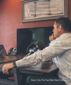 Neewer Professional Microphone Pop Filter Shield Compatible with Blue Yeti and Any Other Microphone, Dual Layered Wind Pop Screen With A Flexible 360 Degree Gooseneck Clip Stabilizing Arm Standard Packaging 29 71ND96i7GAL