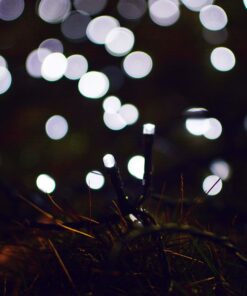 LALAPAO 2 Pack Solar String Lights 72ft 22m 200 LED 8 Modes Solar Powered Xmas Outdoor Lights Waterproof Starry Christmas Fairy Lights for Indoor Gardens Homes Wedding Holiday Party (White) White 144ft 20 71NElbs5CNL