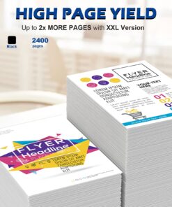 DOUBLE D LC20E LC20EXXL Black Ink Cartridges Compatible for Brother LC20E LC-20E XXL for Brother MFC-J985DW J775DW J5920DW J985DWXL Printer (4 Black) 10 71NEnmxYRCL