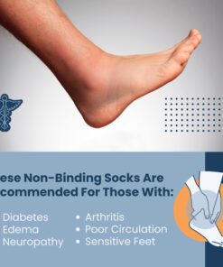 Special Essentials 12 Pairs Cotton Diabetic Crew Socks For Men & Women - Non-Binding Extra Wide Top - Neuropathy Socks Large Grey 16 71NEpNMx8ZL