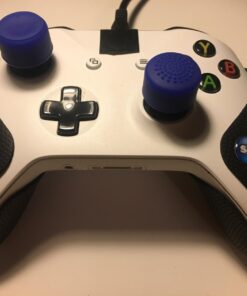 AceShot Thumb Grips (8pc) for Xbox One (Series X, S) & Steamdeck by Foamy Lizard – Sweat Free 100% Silicone Precision Raised Antislip Rubber Analog Stick Grips for Xbox One Controller (8 Grips) Blue 8 Thumb Grips 23 71NFUsgwVSL