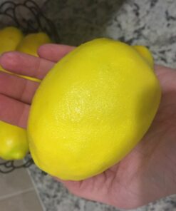 JEDFORE Fake Fruit Home House Kitchen Party Decoration Artificial Lifelike Simulation Yellow Lemon 10pcs Set 10 Pcs - Large Size 41 71NFV4xip3L