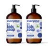 Everyone 3-in-1 Kids Soap, Body Wash, Bubble Bath, Shampoo, 32 Ounce (Pack of 2), Lavender Lullaby, Coconut Cleanser with Plant Extracts and Pure Essential Oils 37 71NHLi7G TL