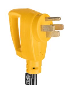 Camco Heavy-Duty Electrical Dogbone Adapter, 50 Amp Male to 30 Amp Female, 18 Inches (55175),Black 10 71NHPxo891S