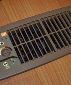 Suncourt Flush Fit HC500-B Vent Cover with Fan Booster, Energy Efficient AC Register Booster, Improved Air Flow for Better Indoor Heating and Cooling, Brown For 4”x10” register openings 17 71NI2mIhT5L