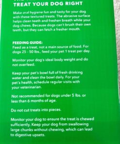 Amazon Brand - Wag Dental Dog Treats to Help Clean Teeth & Freshen Breath - Medium, Unflavored, 36 Count (Pack of 1) 36 Count (Pack of 1) 44 71NI5yJ1 NL