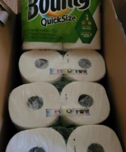 Bounty Quick Size Paper Towels, White, 8 Family Rolls = 20 Regular Rolls 8 Count (Pack of 1) 29 71NIKnRuzSL