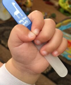 Baby Nail File, Safe Alternative for Nail Clippers, Must-Have Baby Essentials, Ideal Gift for Any Occasion Including Baby Shower, Blue - Baby Blue Giraffe 26 71NIzaNd5YL