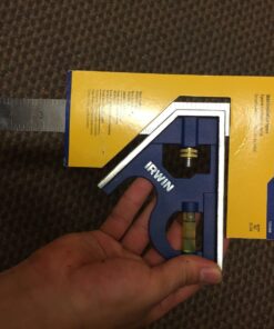 IRWIN Combination Square, Metal-Body, 12", 45-90 Degree Marking, Stainless Steel (1794469) 12-inch Regular Combination Square 35 71NJ30AP14L