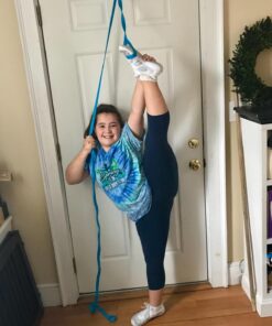 Stunt Stand® Door Flexibility & Stretching Leg Strap - Great for Cheer, Dance, Gymnastics or Any Sport! Free How-to-Use Links Included … Black 25 71NJkVif8AL