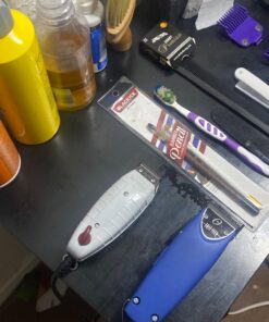 Andis 04603 Professional Outliner ll Square Blade Beard Trimmer - Blade Zero Gapper, Carbon Steel Blade - Grey, Pack of 1 Outliner II 15 71NJxc yZgL