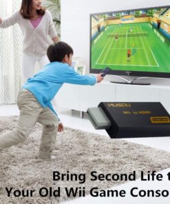 Musou WII TO HDMI Converter 720P 1080P HD Output Upscaling Adapter,black 30 71NKBTp hzL
