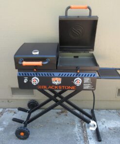 Blackstone 1529 Griddle Cover for 28" Griddle with Single Shelf Without Hood, Water Resistant, Weather Resistant Heavy Duty 600D Polyester Outdoor BBQ Grilling Cover, Black 23 71NKGMXE5yL