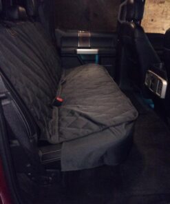 4Knines Dog Seat Cover Without Hammock for Cars, SUVs, and Small Trucks - Heavy Duty, Non Slip, Waterproof (Black) Black 43 71NKQCUdEFL