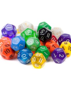 Alternative view of Wiz Dice Bulk Random Polyhedral Dice (D12-25 Pack) - Polyhedral Role Playing Dice in Unique Colors - DND Accessories for TTRPG Dice Games - Ideal Roleplaying Game Dice D12 - 25 Pack