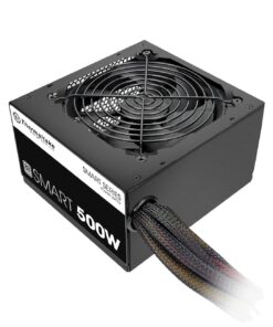 Thermaltake Smart 500W 80+ White Certified PSU, Continuous Power with 120mm Ultra Quiet Cooling Fan, ATX 12V V2.3/EPS 12V Active PFC Power Supply PS-SPD-0500NPCWUS-W 80 + White 43 71NKZQghXGL