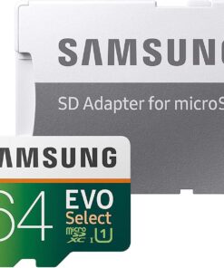 Samsung 64GB 80MB/s EVO Select Micro SDXC Memory Card (MB-ME64DA/AM) 19 71NLT33hfvL